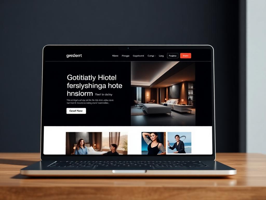 Boutique Hotel concept website design by Anahata Digital
